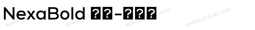 NexaBold 常规字体转换